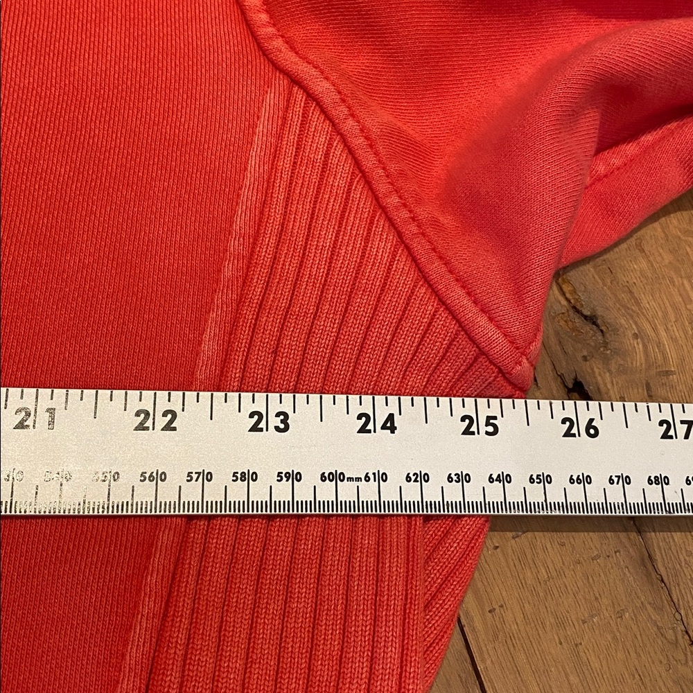 Aerie Terry Toweling Oversized Crew Sweatshirt Orange Mind in the MNTS SMALL ‘22 - Picture 4 of 11